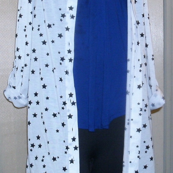 #307 NWT Royal Blue Oversized Express Tunic - Picture 3 of 4